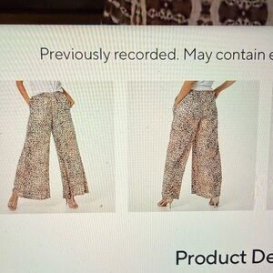 Haute Hippie 🖤🤎Animal Print Wide-Leg Pants